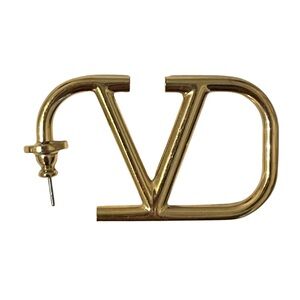 Valentino Garavani Signature V Gold-Tone Earring – Single